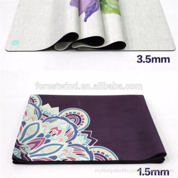 China Supplier New Product Printed non-slip Natural Rubber Yoga Mat